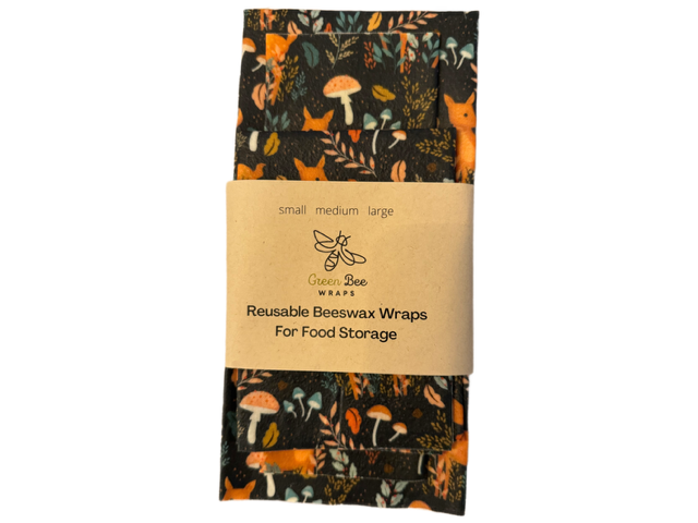 Forest- 3 pack beeswax wraps