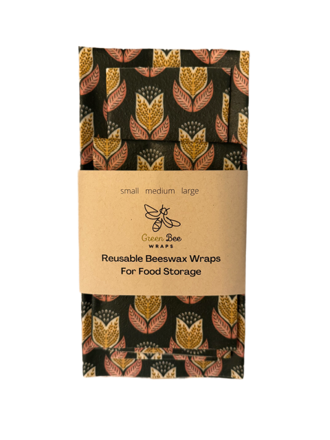 Tulip- 3 pack beeswax wraps